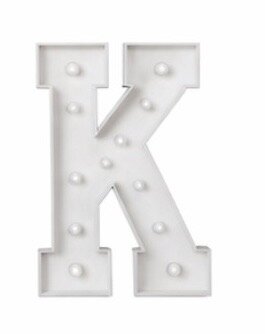 Marquee Letters K