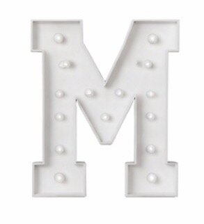 Marquee Letters M