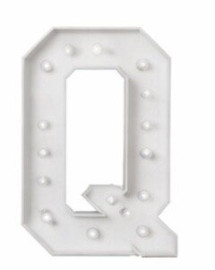 Marquee Letters Q