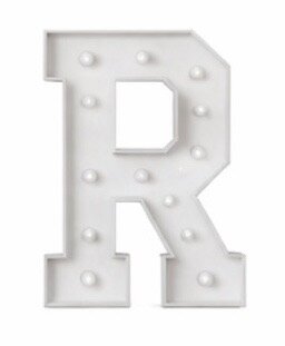 Marquee Letters R