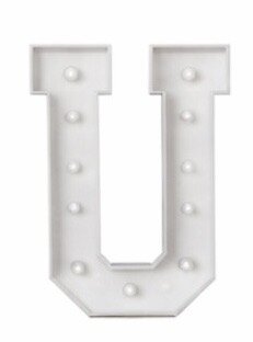 Marquee Letters U