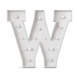 Marquee Letters W