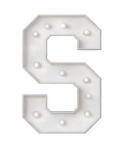 Marquee Letters S