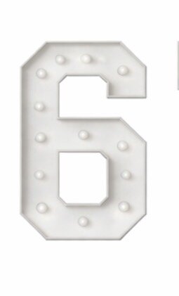 Marquee Numbers 6