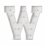 Marquee Letters W