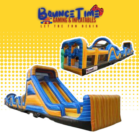 100ft Sunburst Orange Obstacle Course