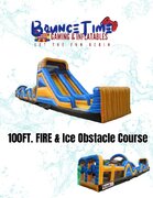 100ft Sunburst Orange Obstacle Course 