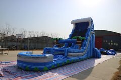Picture of 18ft Waterslide blue wave crush