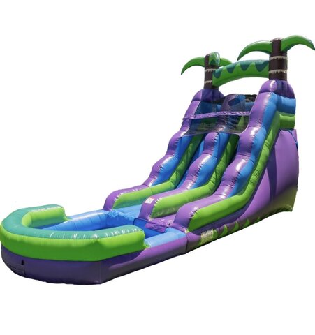15’ Purple Tropical Water Slide