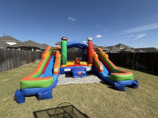 Sports-Themed Combo Bounce House