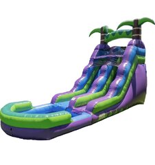 15’ Purple Tropical Water Slide