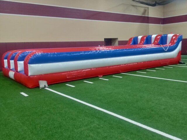 3 Lane Bungee Run Rental Garland TX - Bounce Universe