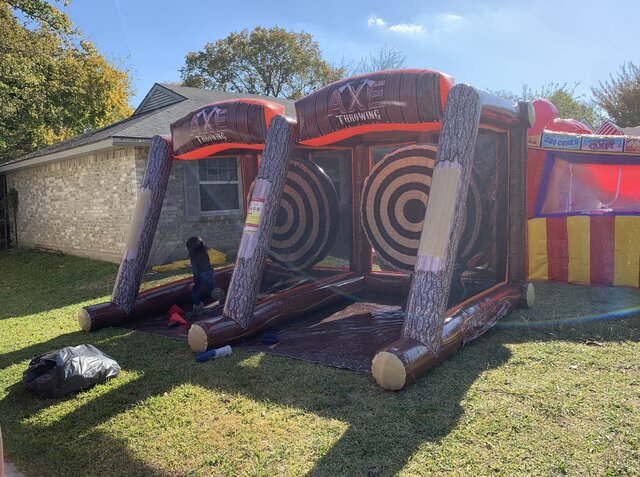 Axe Throwing Game Double Rental in Dallas TX