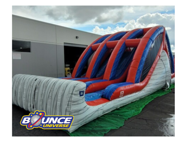 3 Lane Obstacle Course Rental in Dallas, TX - Bounce Universe Party Rental