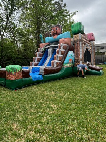 Minecraft Bounce House Rental Dallas TX - Bounce Universe 