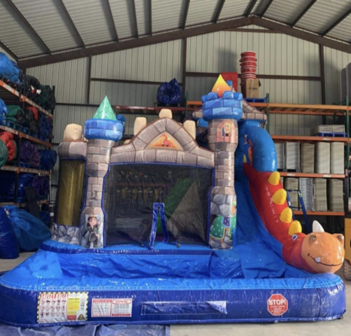 Mini Dragon Castle Wet Combo Bounce Universe Party Rentals Llc Bounce Rentals In Balch 9408