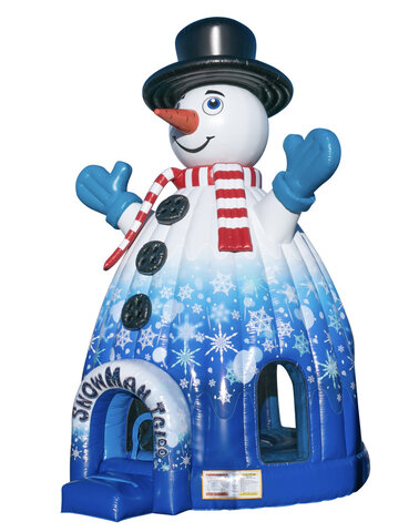 Big Snowman Bounce House Rental Dallas TX