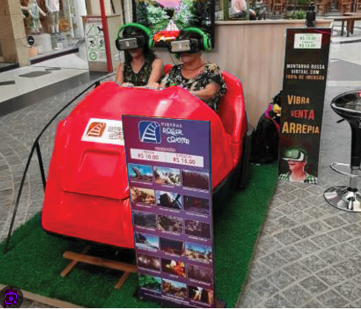 Rilix VR Roller Coaster simulator rental for parties in Dallas, Texas by Bounce Universe