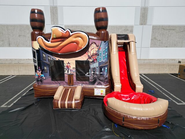 Western Theme Bounce House Rental Dallas TX - Bounce Universe Party Rentals 