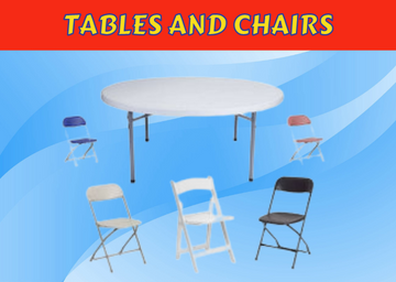 Tables and Chair Rentals in Dallas, Texas