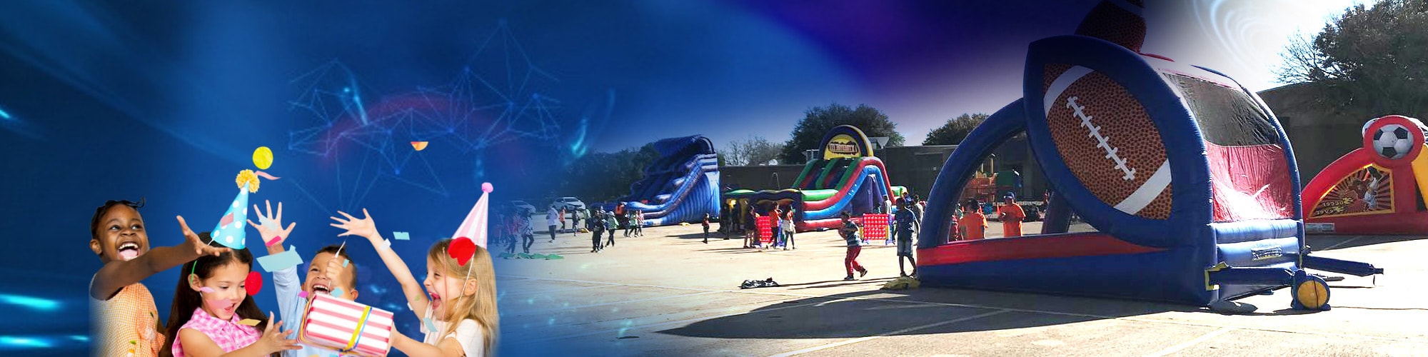 Dallas Cowboy Funhouse - Bounce House with Slide - Dallas Party Rental