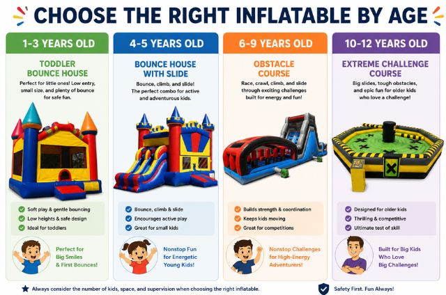 How to Select Inflatable For Ages