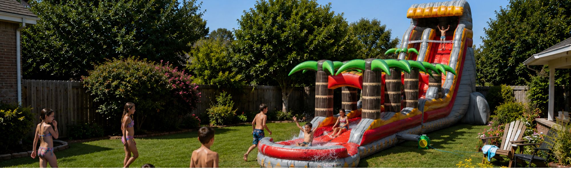 End of School Water Slide Parties