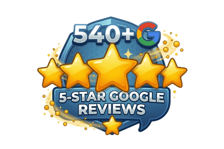 Over 540 Google Reviews!
