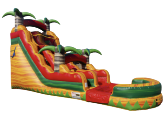 22' Tropical Fiesta Breeze Single Lane Water Slide - COMING SOON!