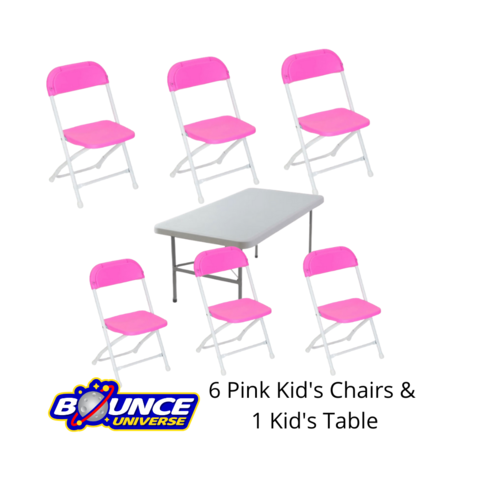 Kid's Table and Chair Set (Pink Only)