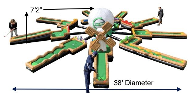 9 Hole Inflatable Mini Golf 