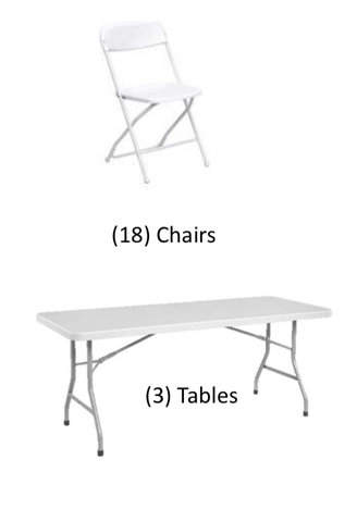 Chair and Table Deal (White)
