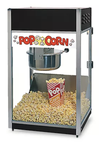 Popcorn Machine Rental w/o Cart (w/ 50 servings)