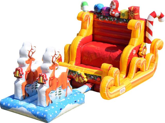 Santa Selfie Sleigh with Reindeer Rental