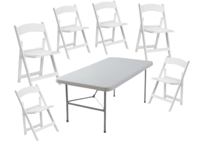 6ft. Table & Garden Chair Package Deal