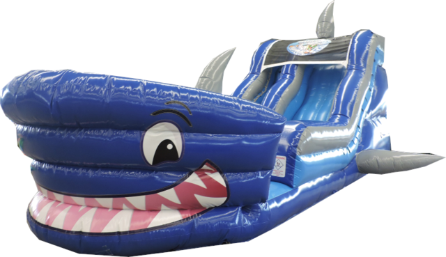 happy hop shark water slide