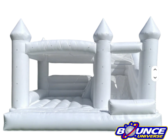 white-bounce-house-slide-rental-dallas-tx