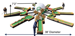 9 Hole Inflatable Mini Golf 
