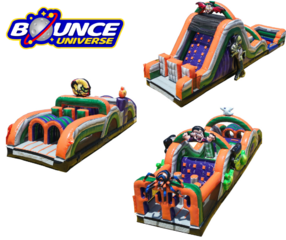 Halloween Mega Radical Run Obstacle Course 110'