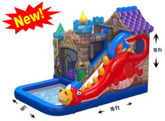 Enchanted Kingdom Bounce House Slide