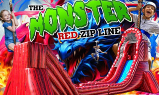 The Monster Red Avalanche Zip Line 