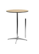 30' Round Cocktail Table Rental 42' Tall 