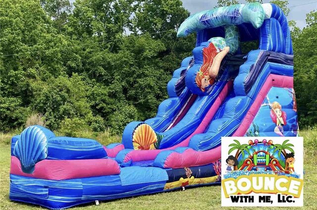 Mermaid Water Slide with Deep Pool 19 Feet Tall