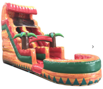 18ft  Red Waterslide