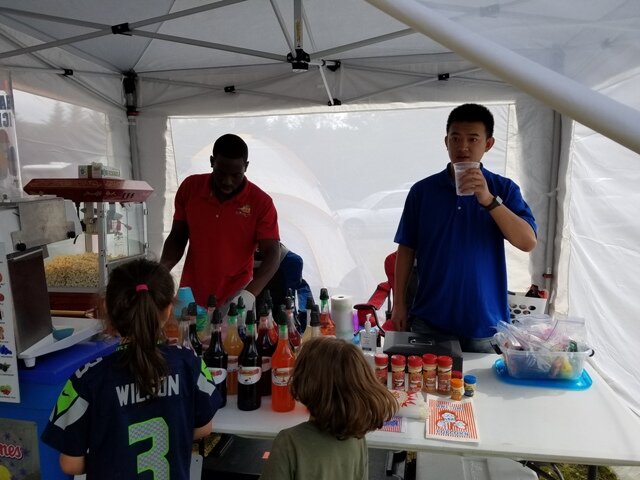 catered concessions tent