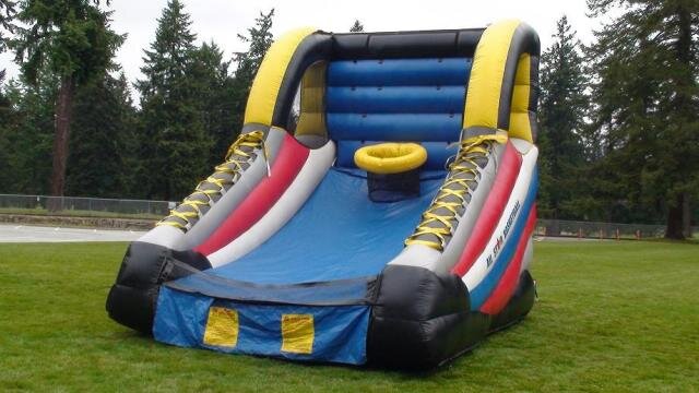 inflatable basketball game rental