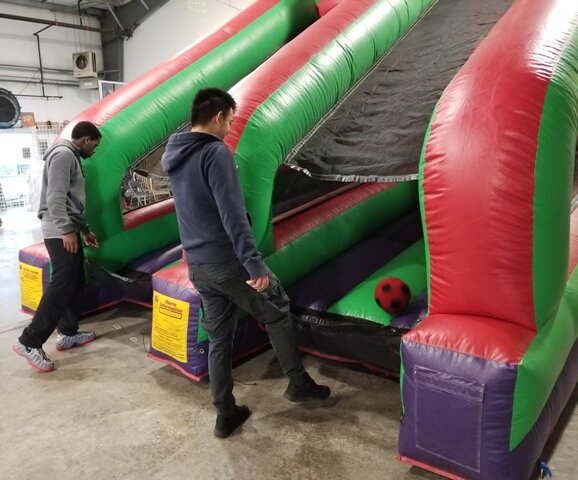 inflatable soccer game rentals