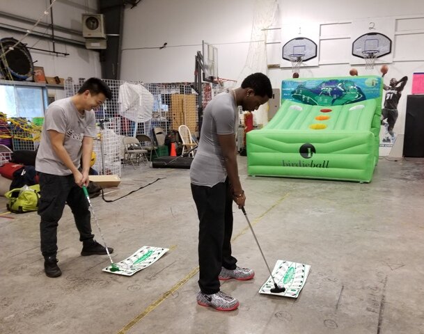 inflatable golf game rental