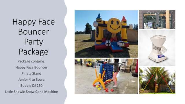 Happy Face Bouncer Party Package