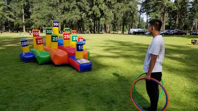 Amazon.com: Hooqict Carnival Games Set Head Hoop Basketball Party Game and  Bean Bag Toss Can Games Soft Plastic Cone Backyard Ring Toss Game for Kids  Indoor Outdoor School Field Day Birthday Party